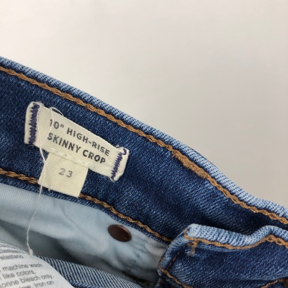 Madewell 10” High Rise Skinny Crop Jeans Button - Picture 8 of 10